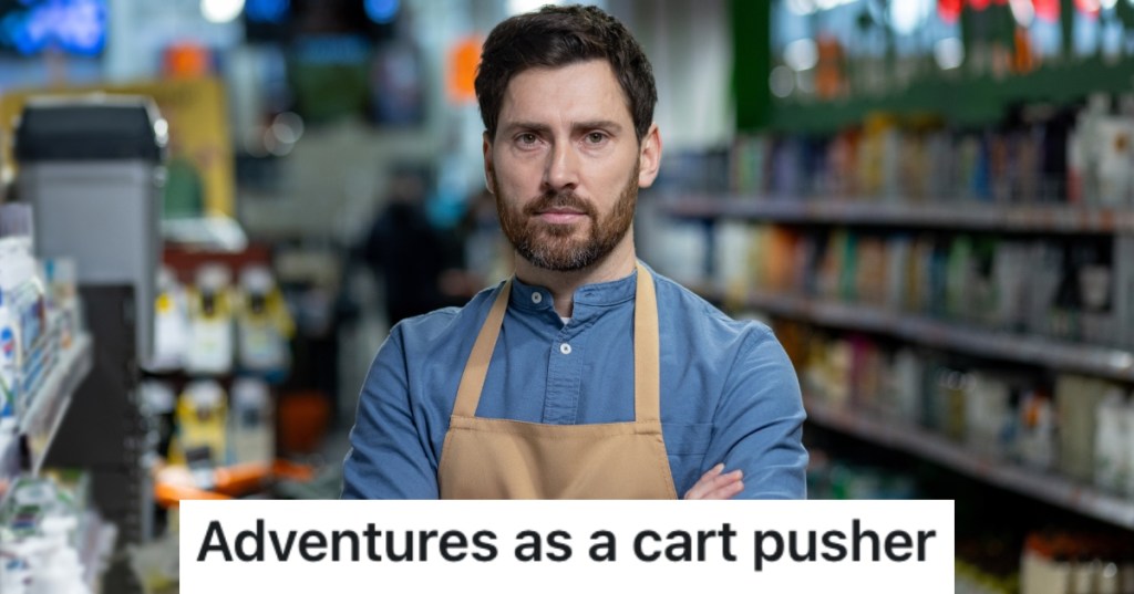 worker in a grocery store