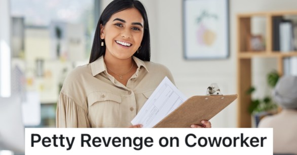 woman holding a clipboard