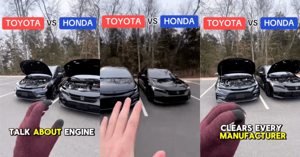 a honda and a toyota