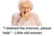 A Sweet Old Lady Thought She Deleted The Internet, So This Computer Store Worker Helped Her Out And Told Her That Was Impossible