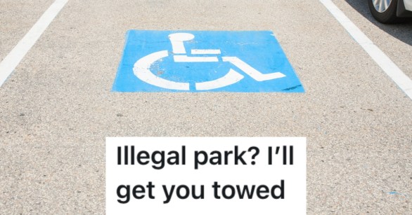 a handicapped parking spot
