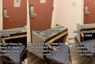 A Traveler Said She Had a Premonition, And Then Someone Tried to Get Into His Hotel Room. – ‘I’m ready to go home now.’