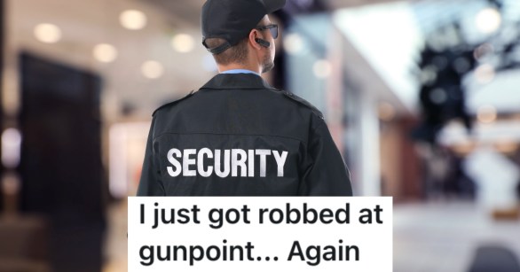 security guard in a mall