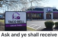 He Kept Getting Bombarded With Surveys At Taco Bell, So He Played Along To Get Free Food And Compliment An Employee