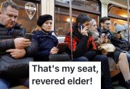 Rude Passenger Sat Next To Him On A Train, So He Called The Passenger Elderly To Annoy Him