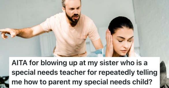 man yelling at a woman