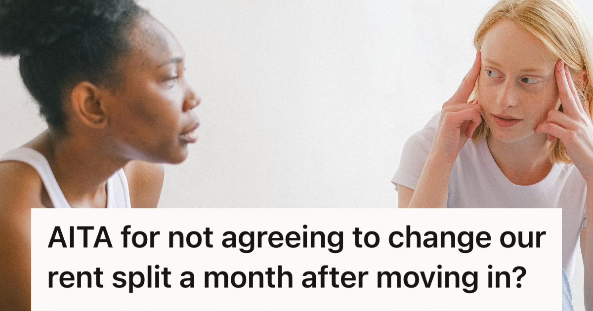 two women arguing over rent