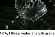 Younger Kid Disrespected Boundaries With A Water Gun On The School Bus, So Older Teen Soaked Him With His Water Bottle