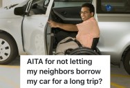 A Generous Neighbor Shared Her Accessible Minivan With A Disabled Community Member, But A Ridesharing Rift Drove A Wedge Between Them