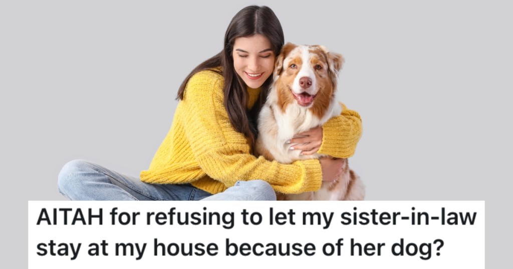 woman hugging a dog