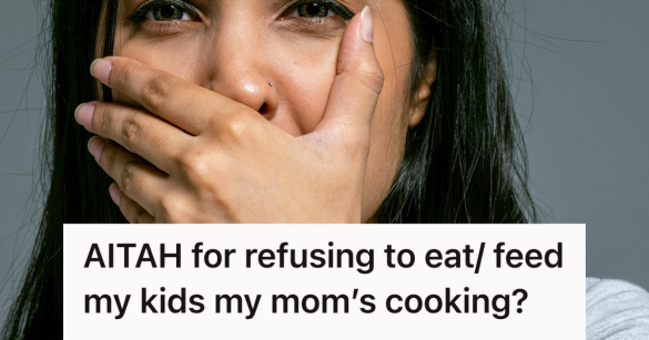 woman covering her mouth