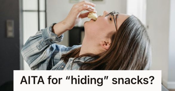 woman eating chips in her apartment