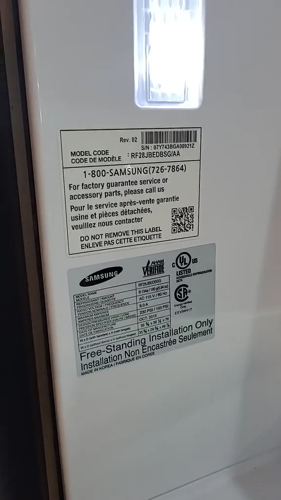 A Samsung fridge