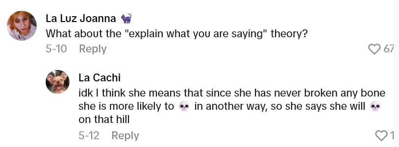 2025 06 09 02 09 28 Shes Crying Over What Shes Discovered In The Never Broke A Bone Theory