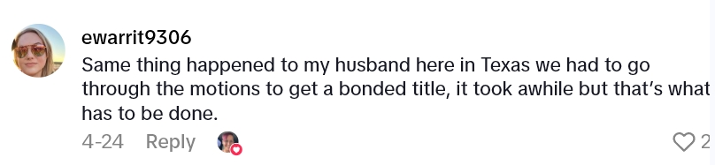 2025 06 09 15 20 51 Stuck with the $31,000 yard ornament?   Her Dad Bought A Car At A Local Dealership, But Now Its Illegal To Drive Because They Wont Produce The Title