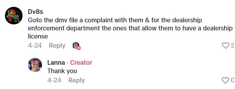 2025 06 09 15 21 02 Stuck with the $31,000 yard ornament?   Her Dad Bought A Car At A Local Dealership, But Now Its Illegal To Drive Because They Wont Produce The Title