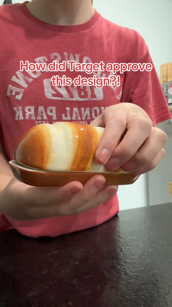 A butter dish bought from Target