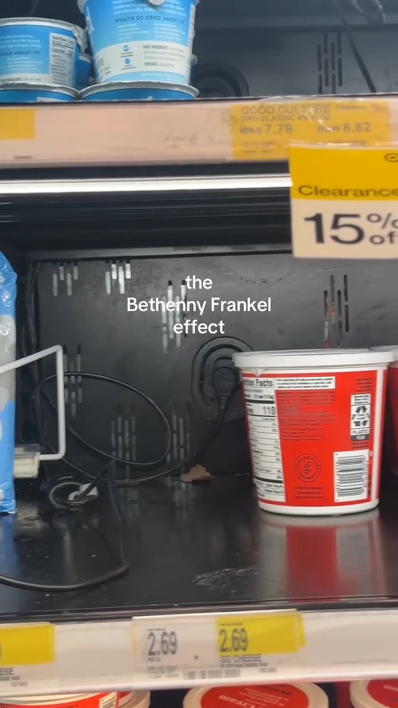 Grocery shelves devoid of cottage cheese
