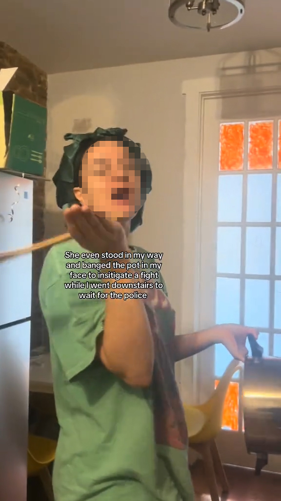 A terrible roommate banging on a pot