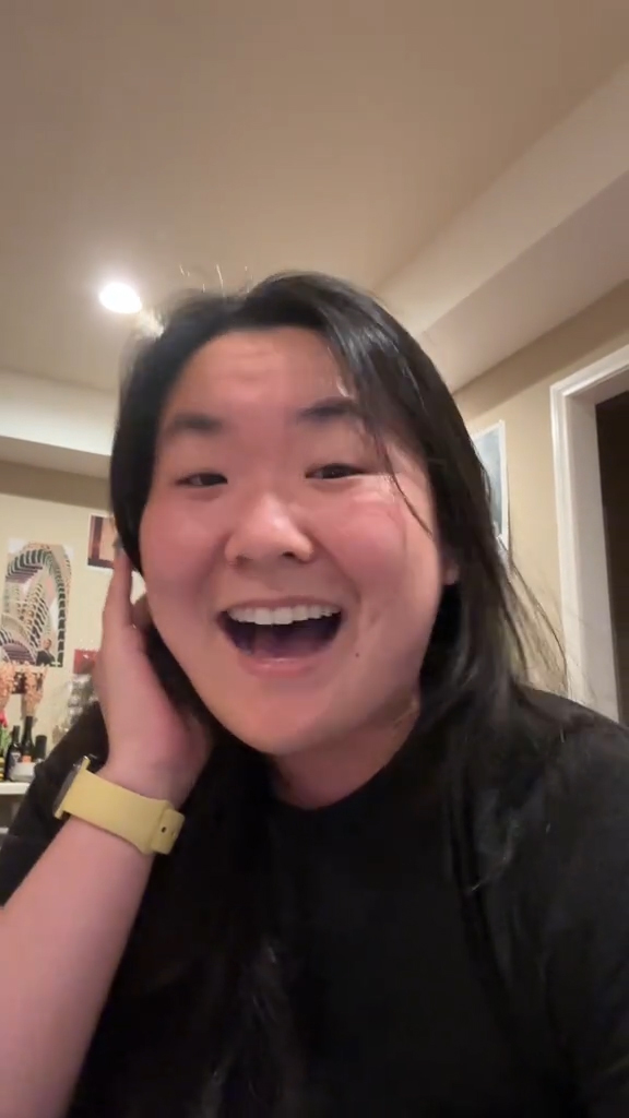 Girls watching Love Island