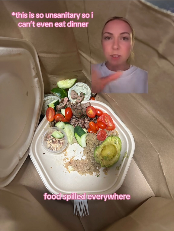 Cali Bacino and her Sweetgreens order