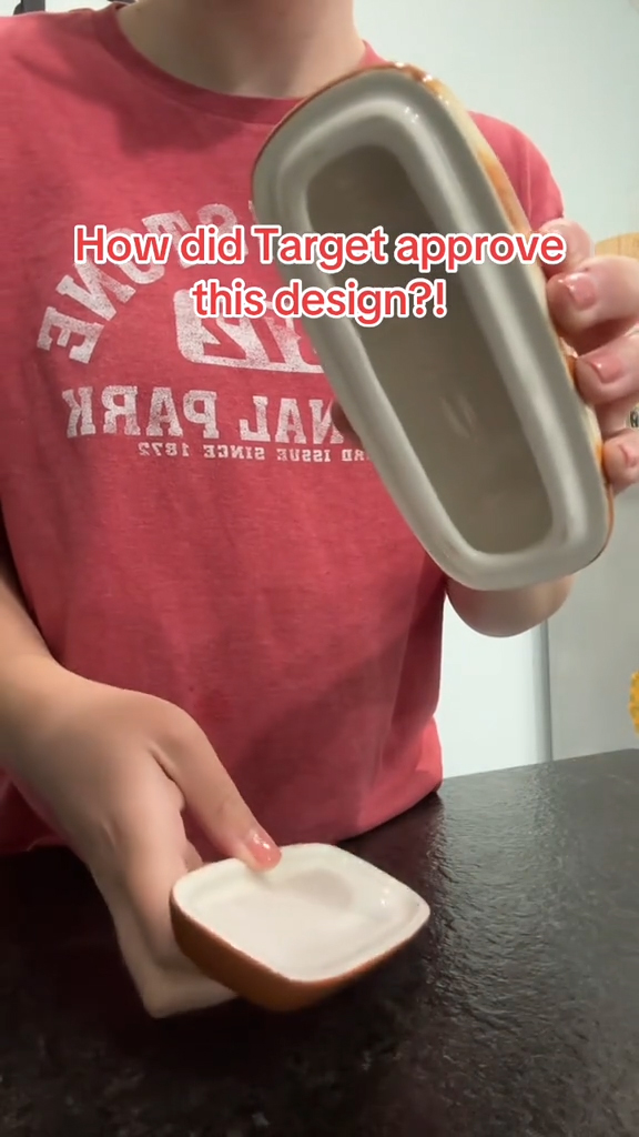 A butter dish bought from Target