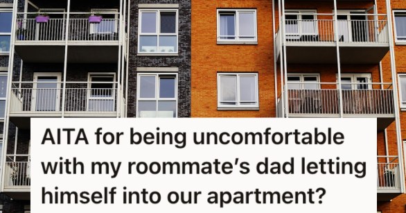 A brick apartment building with balconies