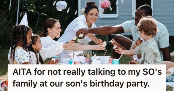 A child's outdoor birthday party