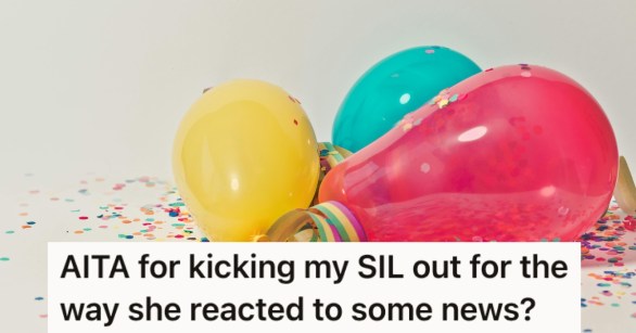 Birthday balloons and confetti