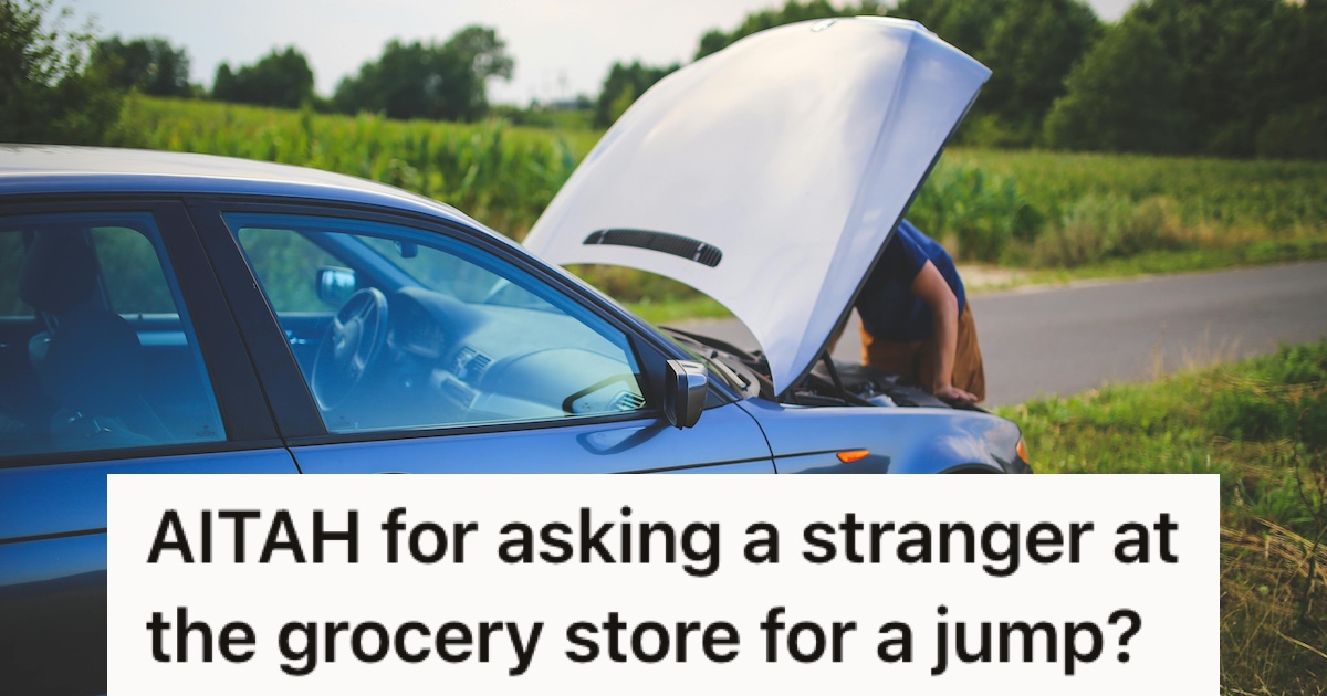 A car with its bonnet open