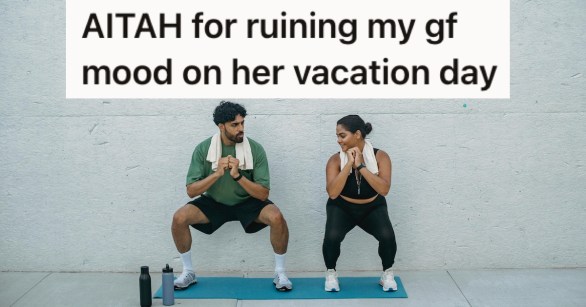 A man and a woman working out together