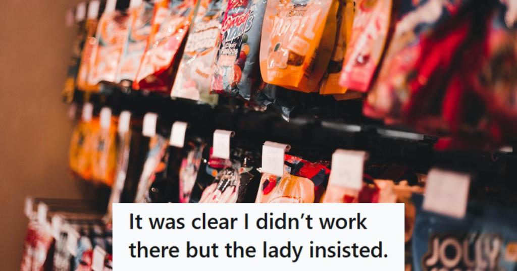 Candy aisle at a large chain grocery store