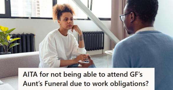 Woman staring at her boyfriend in disbelief