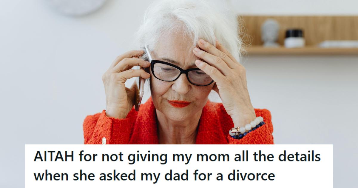 Older woman holding her head as she finds out bad news. 