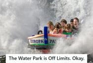 Students Were Told To Stay Out Of The Water Park, So They Rode A Water Ride In The Amusement Park Instead