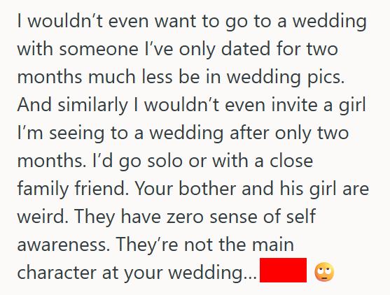 Family Photo 2 Bride And Groom Left His Brother’s Girlfriend Out Of The Wedding Portrait Because Of His Dating History, And Now The Family Is Divided On Whether It Was The Right Thing To Do