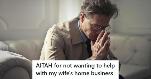 Man sitting on the edge of the couch deep in thought