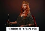 She Brought Her Pet Snake To A Renaissance Faire, But One Rude Mom Got Snappy And Lost Her Chance For A Picture