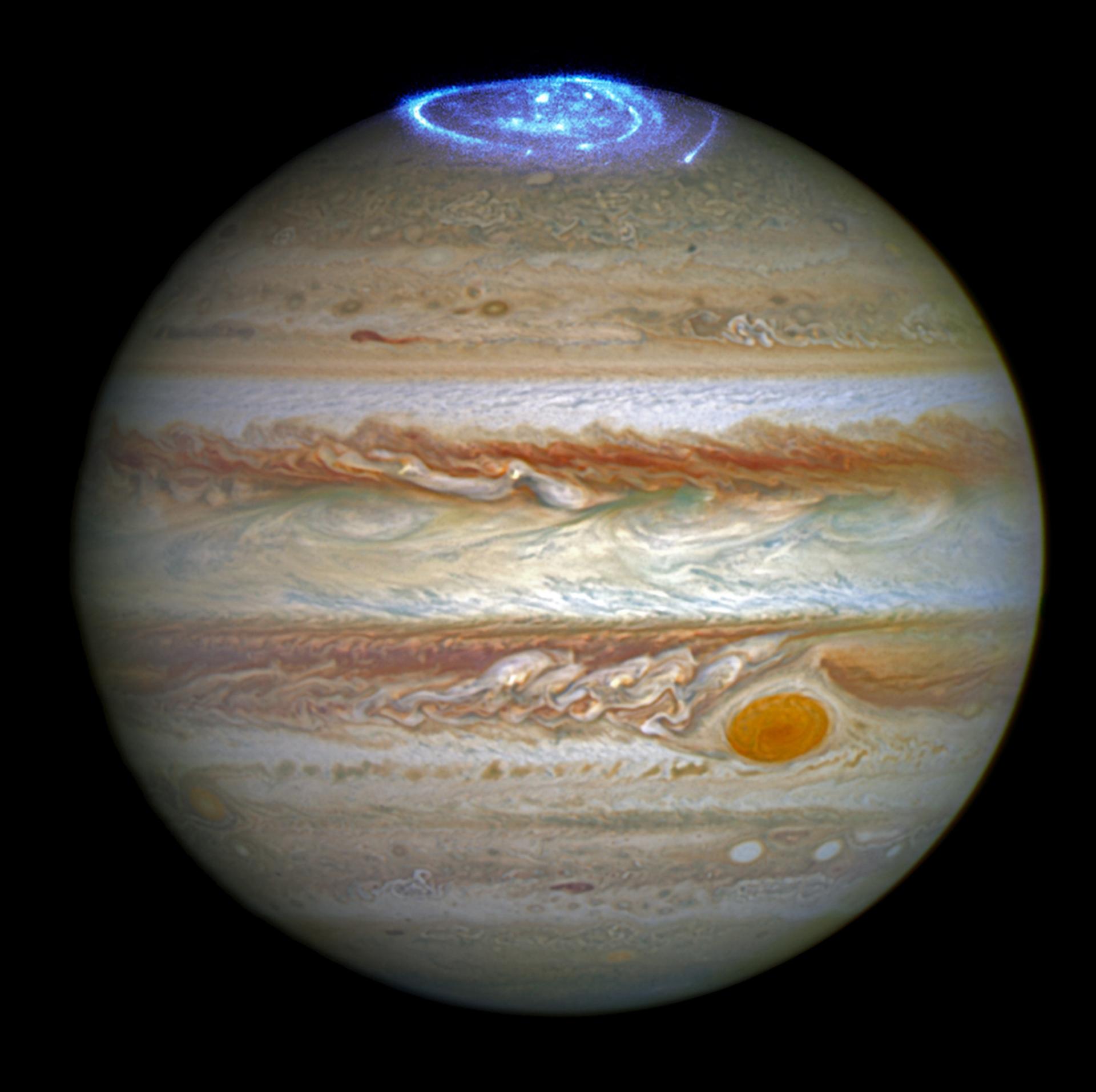 An aurora on Jupiter