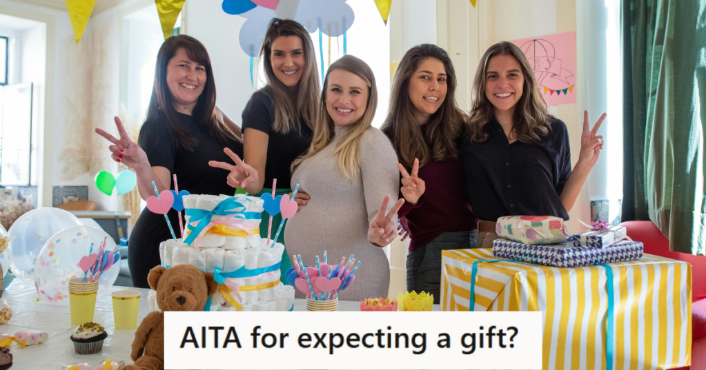 Women throwing a bridal shower for a pregnant lady