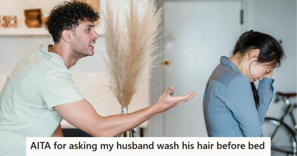 Man and woman arguing in their house