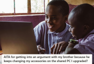 His Annoying Younger Brother Kept Changing Their Computer Settings, And He Got Really Upset About It Because He Had Invested A Lot In Upgrading This PC