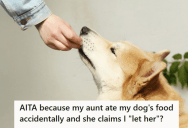 Her Sneaky Aunt Mistakenly Ate Dog Food From Her Cabinet, And Her Aunt Ended Up Blaming Her For The Mistake