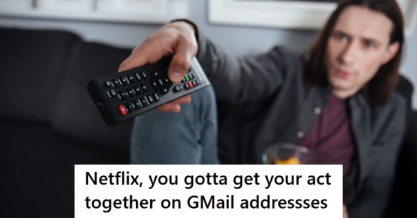 Man watching TV from couch