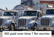 Boss Stopped Paying Overtime For Milk Truck Drivers, So One Driver Parked His Truck On The Highway Until The Boss Changed His Mind