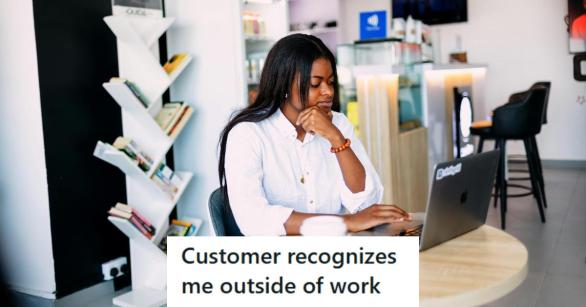 Tired, stressed woman sitting in a cafe studying for exams