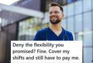 His Bosses Told Him That They Would Be Flexible With His Schedule While He Went To School, But When They Went Back On Their Word, He Took FMLA Time For Each Shift, Leaving Them To Cover