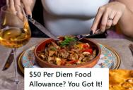 Company Scolded Employee For Saving Money On Meals, So She Started Charging Them The Full Allowance Every Day