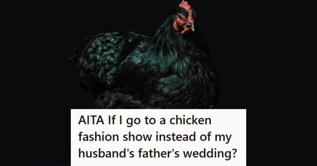 Fluffy dark-colored chicken standing against a dark background