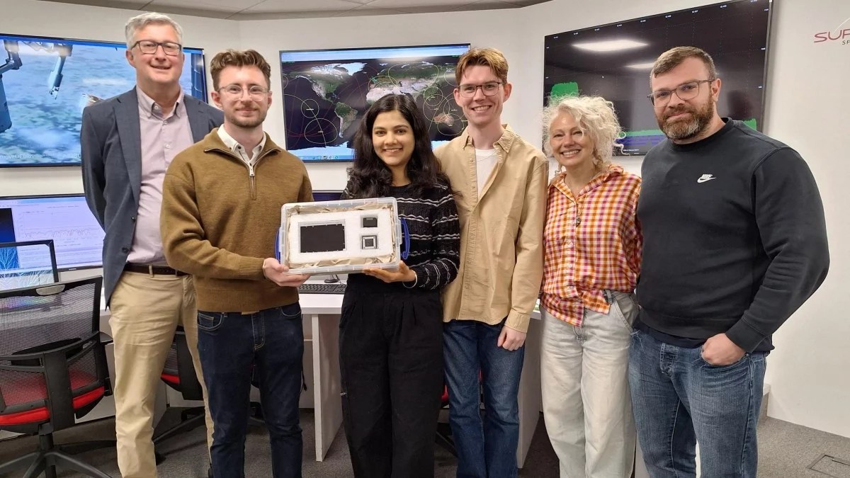 The team with the satellite